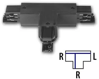 Kanlux T-Verbinder "TEAR N CON-T RRL-B" für "TEAR 3-Phasen-Stromschiene" Schwarz
