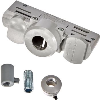 SLV 145994 EUTRAC 3-Phasen Stromschienenadapter Montagezubeh&ouml;r grau inkl