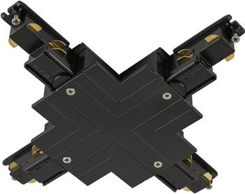SLV X-Verbinder für S-TRACK 3-Phasen-Einbauschiene, DALI, schwarz (1006535) [EEK: B]