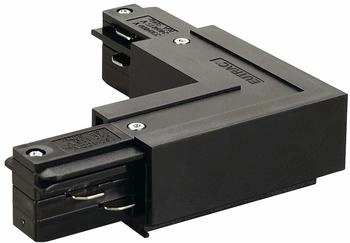 SLV L-VERBINDER für EUTRAC Hochvolt 3Phasen-Aufbauschiene, Erde innen, schwarz ( [EEK: B]