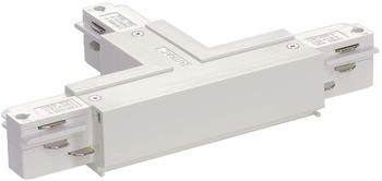 SLV T-VERBINDER für EUTRAC Hochvolt 3Phasen-Aufbauschiene, Erde rechts, weiß (10 [EEK: B]