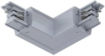 Paulmann 91370 Schienensystem ProRail3 Verbinder L-St&uuml;ck Au&szlig;en 101x101mm max. 3.680W Silber Schienensysteme Deckenschiene Metall, Kunststoff