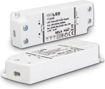 ISOLED LED Trafo 24V/DC, 0-15W, ultraflach, SELV