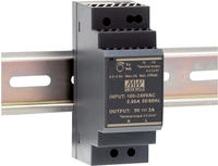 Mean Well HDR-30-48, Mean Well Step Shape Hutschienennetzteil DIN-Rail 85-264VAC 48V