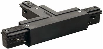SLV T-VERBINDER für EUTRAC Hochvolt 3Phasen-Aufbauschiene, Erde links, schwarz ( [EEK: B]