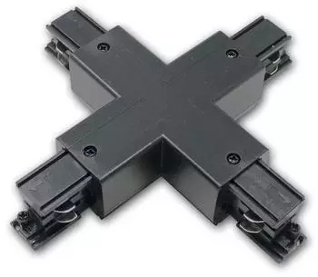 Kanlux Kreuzverbinder "TEAR N CON-X B" für "TEAR 3-Phasen-Stromschiene" Schwarz