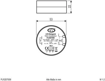 EVN LED-Betriebsgerät Konstantstrom 700mA 1,4-9W IP20 (PLR207009)