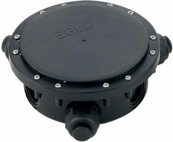 Eglo Connector Box Au&szlig;en-Verkabelungsbox 3-Eing&auml;nge Schwarz IP68 (91206)