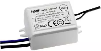 Self Electronics LED-Treiber Konstantstrom 3.15W 350mA 3.0-9.0 V/DC Möbelzulassung (SLT3-350IS-1)
