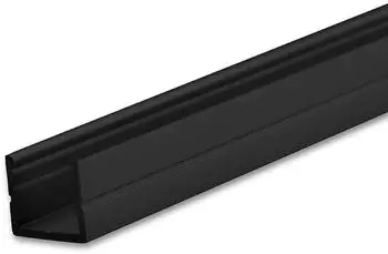 ISOLED LED Aufbauprofil SURF8 Aluminium schwarz RAL 9005, 200cm (114358)