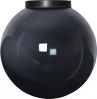 STAR Trading Lampenschirm "Orby" in Schwarz - (H)30 x &Oslash; 30 cm