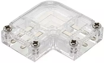 Sigor L-Verbinder f&uuml;r 230V LED-Strip, 15mm, transparent (5985201)