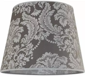 Licht-Erlebnisse Lampenschirm E27 ø38 cm Silber Klassisch Leuchtenschirm Silber (DO1/9/0019)