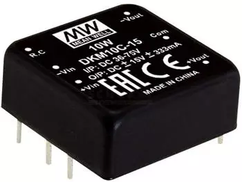 Mean Well DKM10E-15 DC/DC-Wandler 4,7-9V &plusmn;15V 333mA 10W (DKM10E-15)
