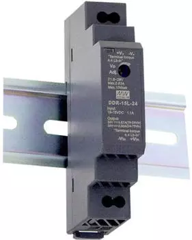 Mean Well DDR-15G-15 Hutschienen-DC/DC-Wandler 15V/DC 1A 15W (DDR-15G-15)