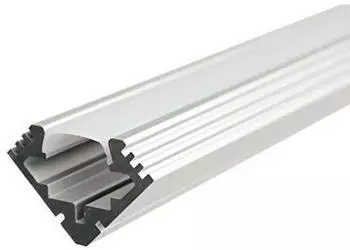 Scharnberger + Hasenbein Aluminium Profil 1000x19x19mm mit Abdeckung und Endkappen (39113)