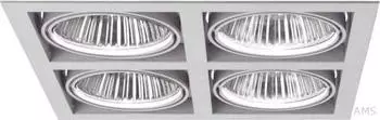 LTS Scene 33 Einbaurahmen 4-flammig quadratisch silber (SCER 33.400 si)