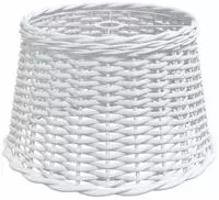 vidaXL Lampenschirm Wei&szlig; &Oslash;45x28 cm Korbweide