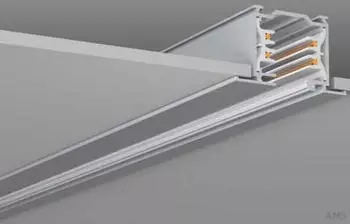 RZB Leuchten 3-Phasen Flügelschiene L1000 Silber (701067.004)