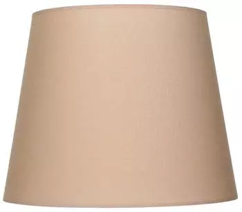 Licht-Erlebnisse Konischer Lampenschirm willow Stoff f&uuml;r Stehlampe E27 Cappuccino (DO1/9/0023)