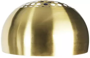 QAZQA Bogenlampe XXL Schirm Messing