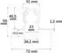 ISOLED Track48 Trockenbauschiene 4-polig weiß 2000mm (116763)