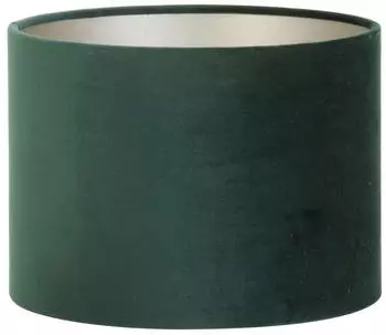 Light & Living Lampenschirm Zylinder Velours - Dutch Green - Ø30x21cm - Stoffschirm für E27