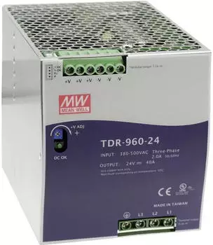 Mean Well TDR-960-48 Hutschienen-Netzteil (DIN-Rail) 48VDC 20A 960W (TDR-960-48)