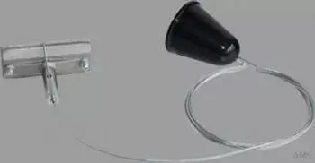 RZB Leuchten Seilpendel f&uuml;r 3-Phasen-Schiene schwarz L=100-2000mm (701073.003)