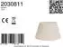 Light & Living Livigno Lampenschirm Drum, Textil, cremeweiß, 30x19x17cm (2030811)