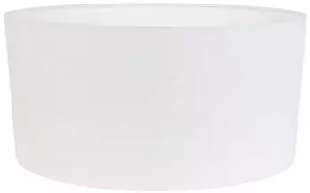QAZQA Lampenschirm Leinen oval weiß 50/33/25cm (108673)