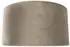 QAZQA Zylinder-Lampenschirm Samt, taupe, goldene Innenseite, 50/50/25cm (97511)