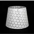 Licht-Erlebnisse Lampenschirm für Stehlampe E27 Spitze Stoff Textil Weiß (DO1/9/0024)