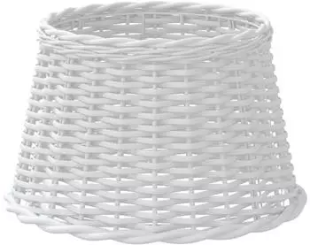 vidaXL Lampenschirm Korbweide Wei&szlig; &Oslash;45x28cm (364386)