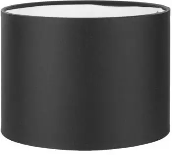 Licht-Erlebnisse Leuchtenschirm für Tischlampe E27 rund Ø20cm Schwarz (TK1/9/0026)