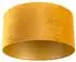 QAZQA Lampenschirm Zylinder Samt, gelb, goldene Innenseite 50/50/25 (97506)