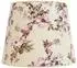 Licht-Erlebnisse Stoff Lampenschirm Stehlampe Konisch Blumen Ecru/Rosa (DO1/9/0030)