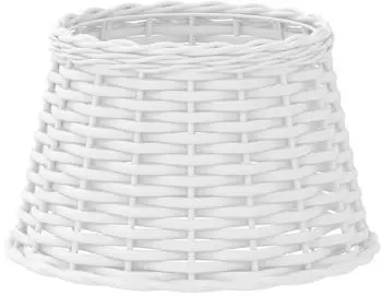 vidaXL Lampenschirm Korbweide wei&szlig; &Oslash;38x23cm (364384)