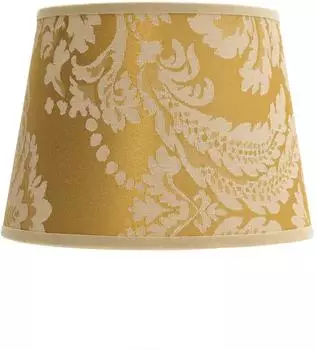 Licht-Erlebnisse Lampenschirm Barock Design Stoff Gold (DO1/9/0008)