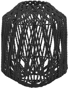vidaXL Lampenschirm Eisen & Papier Schwarz &Oslash;23x28cm (364362)