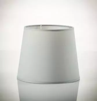 Licht-Erlebnisse Lampenschirm für Pendelleuchte E27 Grau Stoff willow Grau (DO1/9/0012)