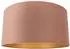 QAZQA Samt Lampenschirm Rosa 50/50/25 mit goldener Innenseite (97526)