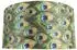 QAZQA Velour Lampenschirm Pfau Design 50/50/25 Goldenes Interieur (97481)