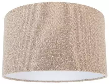 QAZQA Stofflampenschirm Teddy-Stoff, beige, 35/35/20 (110651)