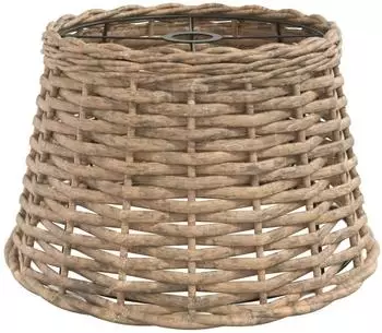 vidaXL Deckenlampen-Schirm Korbgeflecht braun &Oslash;38x23 cm (364376)