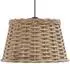 vidaXL Deckenlampen-Schirm Korbgeflecht braun Ø38x23 cm (364376)