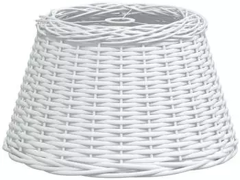 vidaXL Deckenlampen-Schirm wei&szlig;, Weide, &Oslash;50x30cm (364371)
