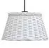 vidaXL Deckenlampen-Schirm weiß, Weide, Ø50x30cm (364371)