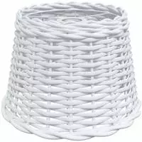 vidaXL Lampenschirm Wei&szlig; &Oslash;30x20 cm Korbweide