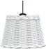 vidaXL Deckenlampen-Schirm weiß, Korbgeflecht, Ø30x20cm (364367)